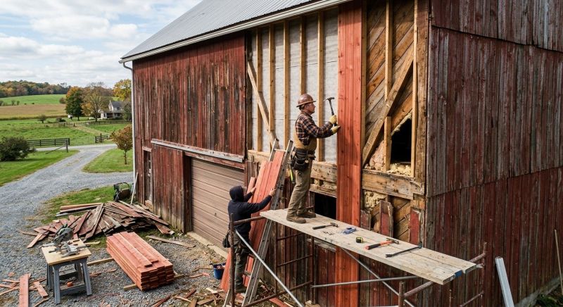 Barn Siding Replacement in Cherokee County, GA