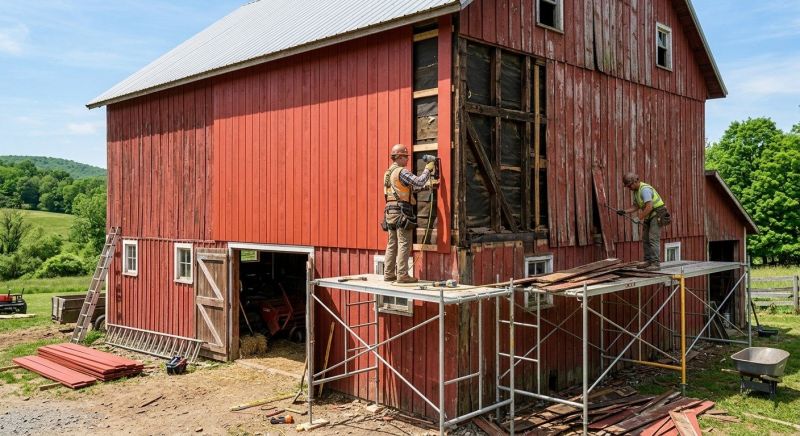 Barn Siding Replacement in Fulton County, GA