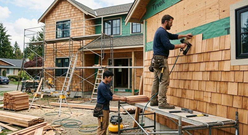 Cedar Cladding Installation in Hiram, GA