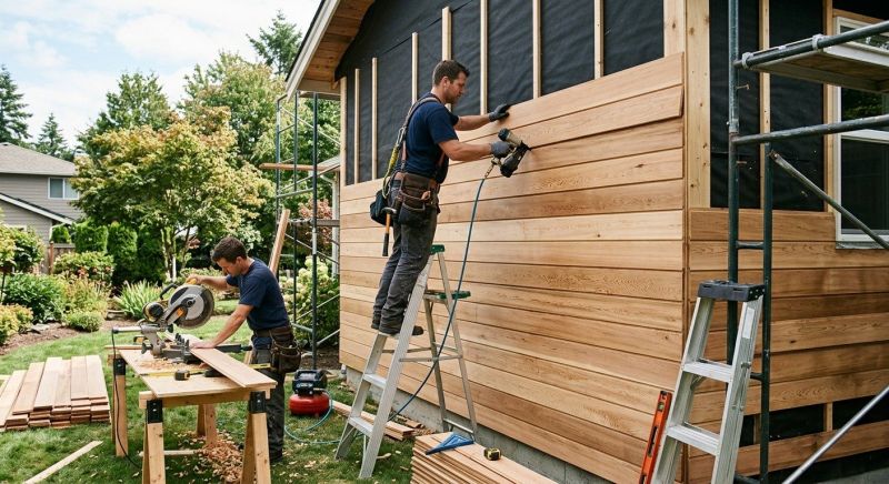 Hardwood Siding Installation in Cobb County, GA
