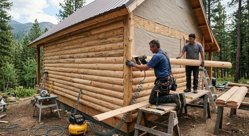 Log Siding Installation in Fairburn, GA
