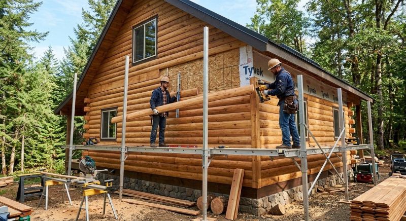 Log Siding Installation in Fulton County, GA