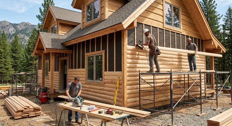 Log Siding Installation in Hiram, GA