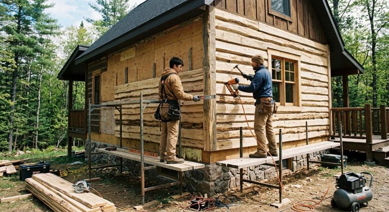 Log Siding Installation in Temple, GA