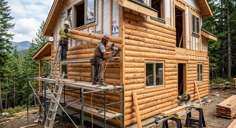Log Siding Installation in Woodstock, GA