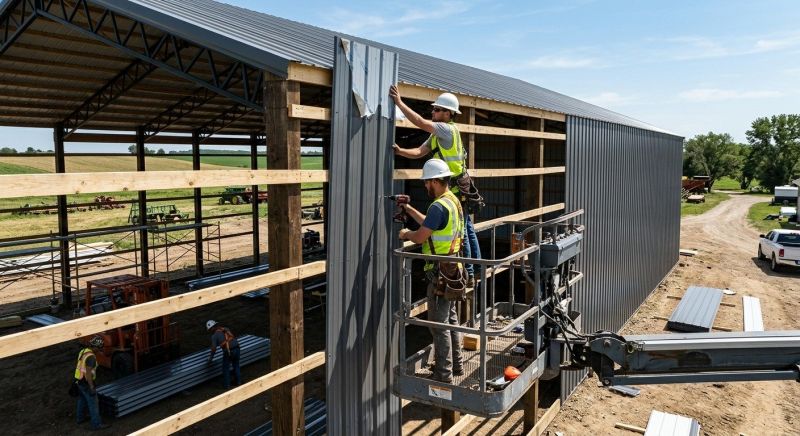 Pole Barn Siding Installation in Hiram, GA