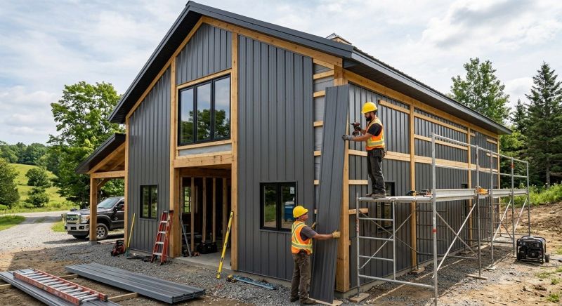 Pole Barn Siding Installation in Hiram, GA