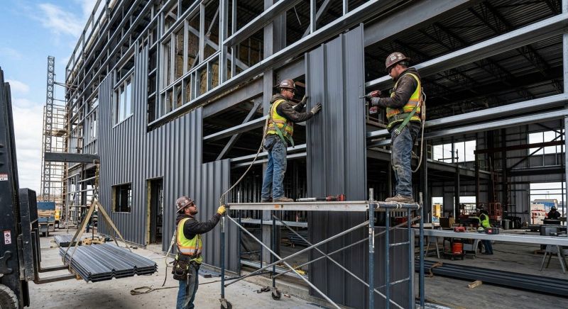 Steel Cladding Installation in Hiram, GA