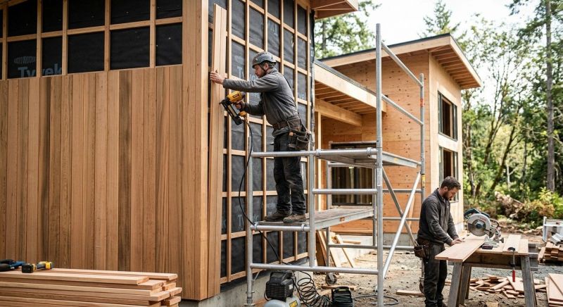 Wood Cladding Installation in Temple, GA